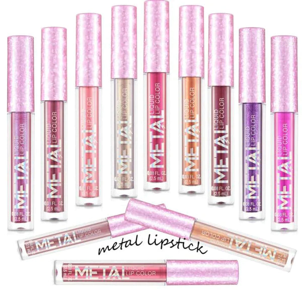 GLITTER METALLIC LIQUID LIPSTICK WATERPROOF