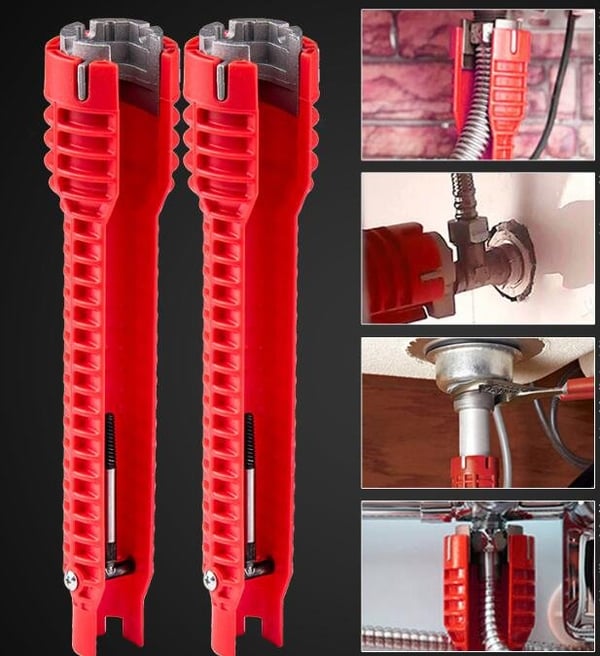 🔥HOT SALE 49% OFF🔥🔥8 in 1 Multifunctional Sink Bathroom Wrench🔥