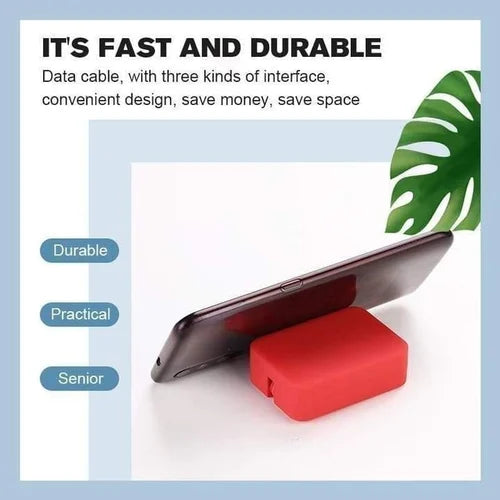 3 In 1 Data Cable Phone Holder