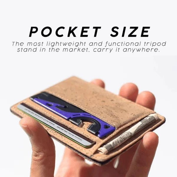 Portable card phone holder