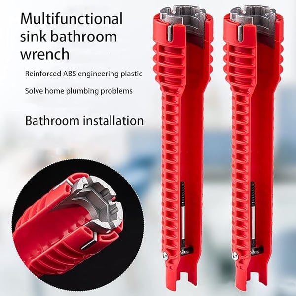 🔥HOT SALE 49% OFF🔥🔥8 in 1 Multifunctional Sink Bathroom Wrench🔥