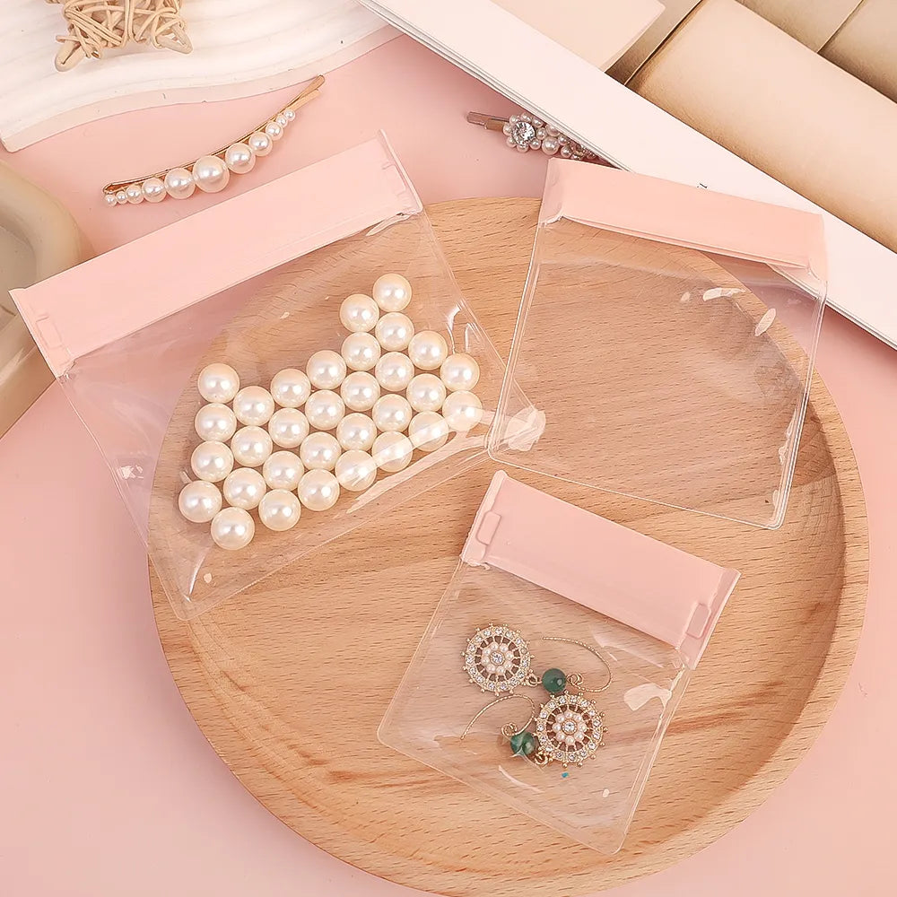 Pink Minimalist Jewelry Storage Bags