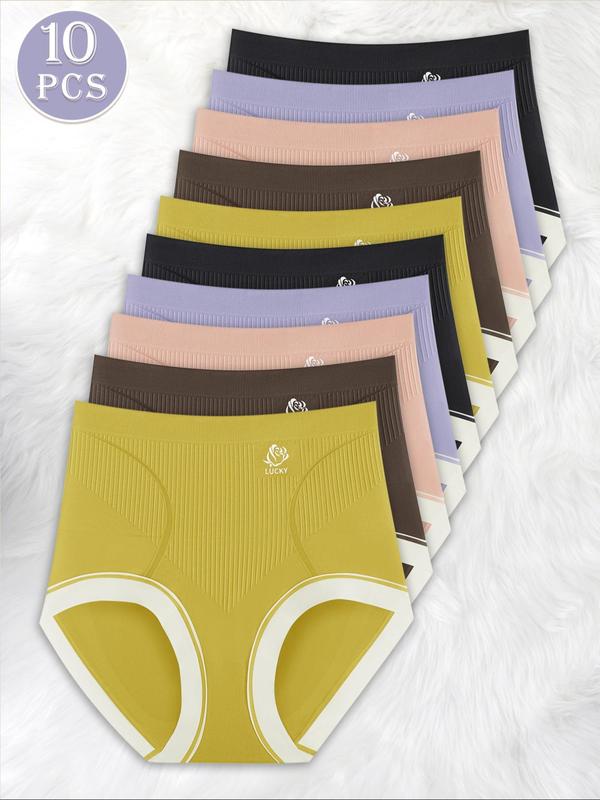 🔥Women's High Waist Seamless Panties , Casual Comfy Breathable（3-pack）