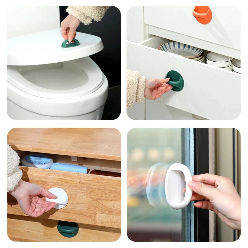 STRONG SPONGE GLUE PLASTIC DOOR HANDLE【4pcs】