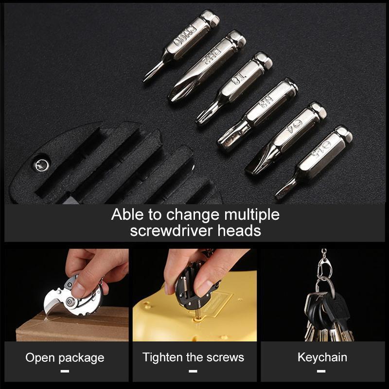 Multifunctional coin screwdriver