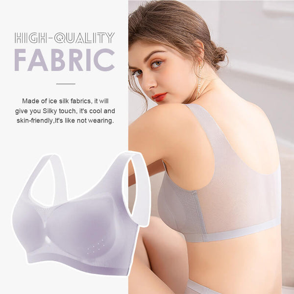 BREATHABLE-THIN ICE SILK SEAMLESS BRA