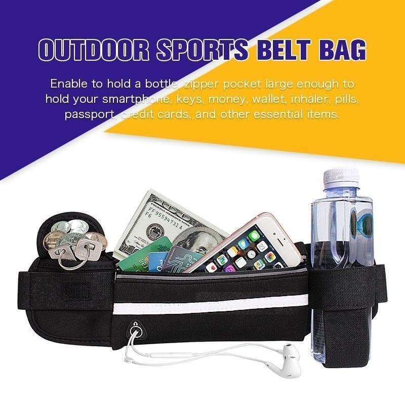 Multifunctional knitted breathable invisible waist bag