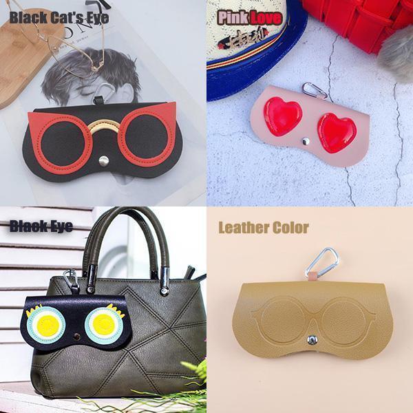 PORTABLE CARTOON SUNGLASSES CASE HOLDER