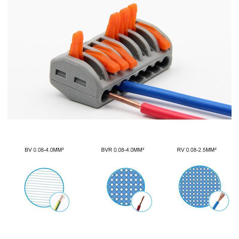 Universal Wire Connector Terminal Block For Fast Wiring (5pcs)