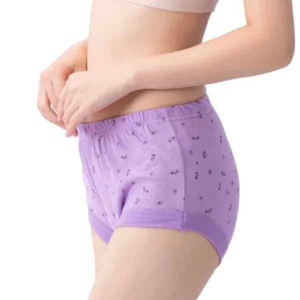 New High-Waist Ladies Cotton Panties Plus Size