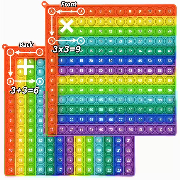 🎯12x12 Multiplication Table Board Game – Portable Math Practice and Learning Toy for Kids