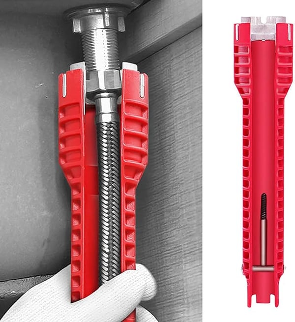 🔥HOT SALE 49% OFF🔥🔥8 in 1 Multifunctional Sink Bathroom Wrench🔥