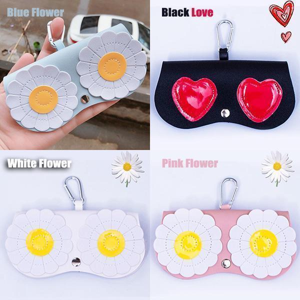 PORTABLE CARTOON SUNGLASSES CASE HOLDER