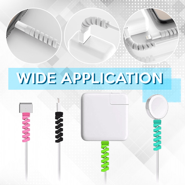 Bendable Spiral Cable Saver (10 PCS)