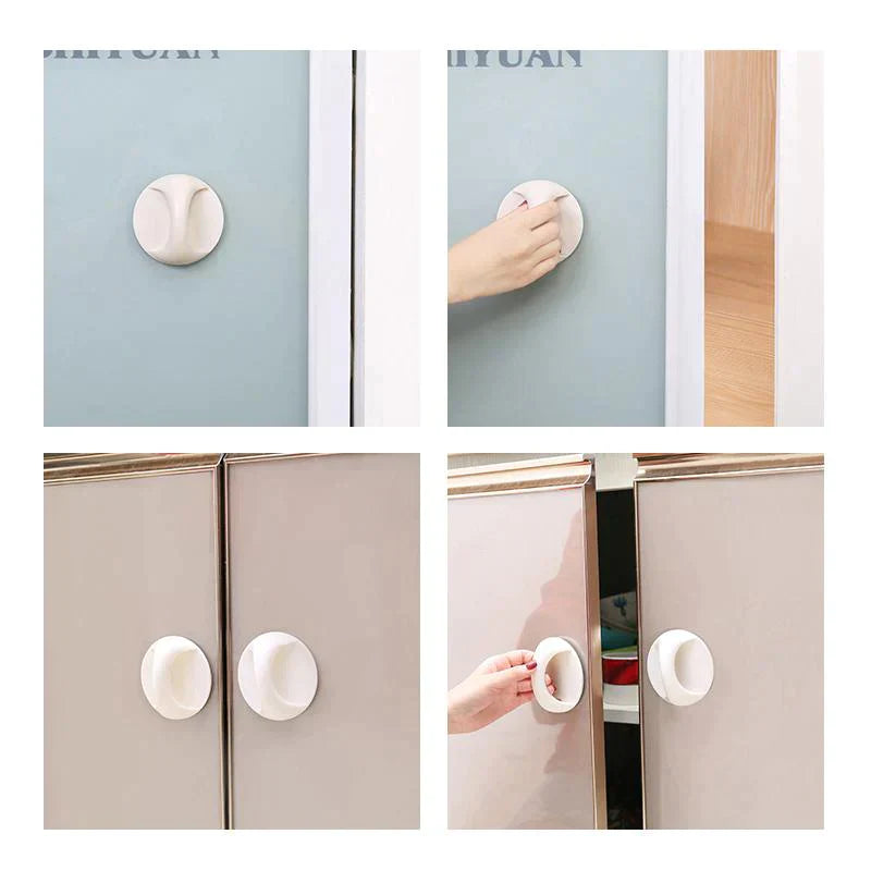 STRONG SPONGE GLUE PLASTIC DOOR HANDLE【4pcs】