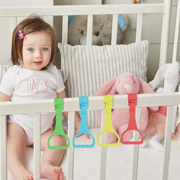 👶🏻2 Pcs Pull Up Ring for Baby Playpen Handle Grip for Toddlers - 4 Colors