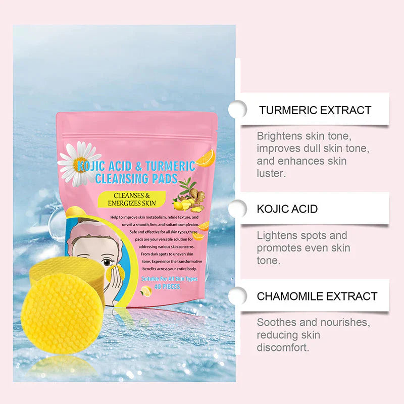 Turmeric and Kojic Acid Pads for Face