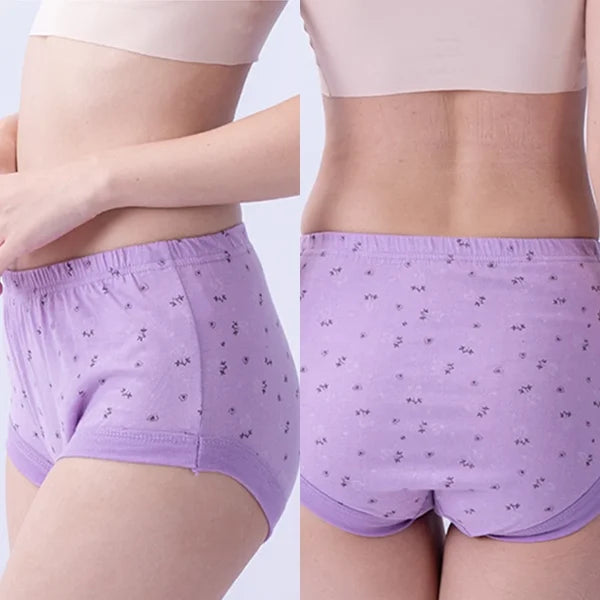 New High-Waist Ladies Cotton Panties Plus Size