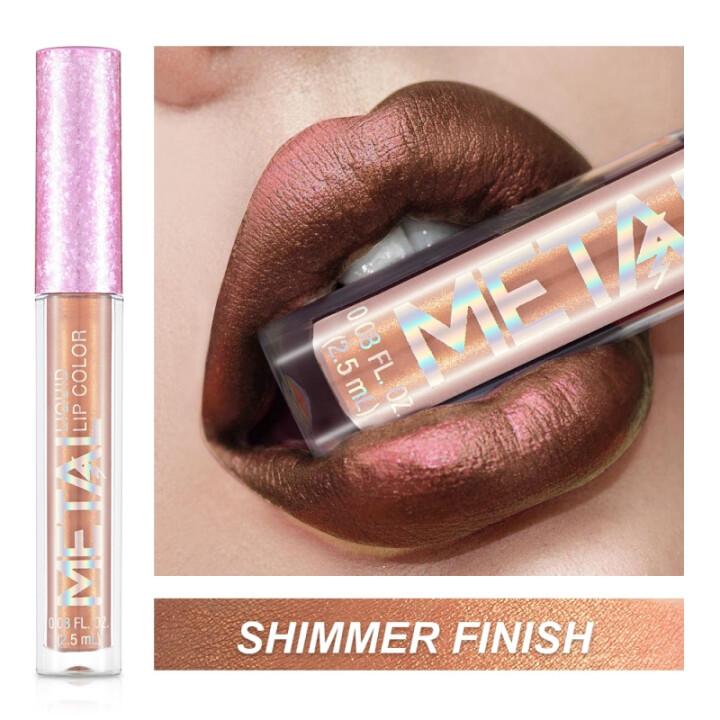 GLITTER METALLIC LIQUID LIPSTICK WATERPROOF