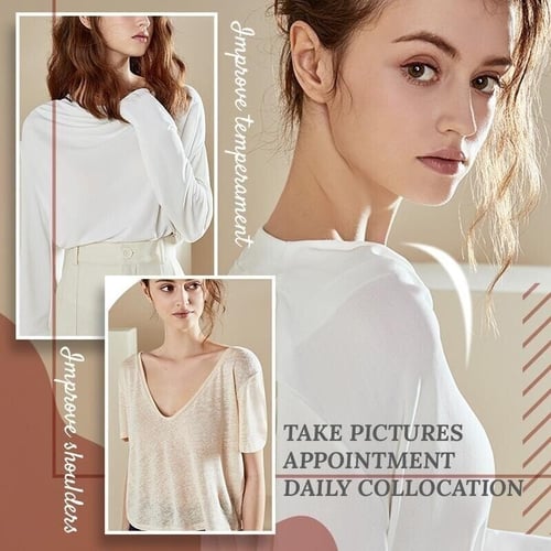 🔥🔥Naturally Silicone -Transparent Anti-slip Shoulder Pads （1 pair）