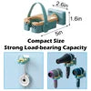 Rotatable Wall Mounted Hair Dryer Holder， Hands Free Hair Dryer Stand Holder, Drilling-Free Blow Dryer Holder