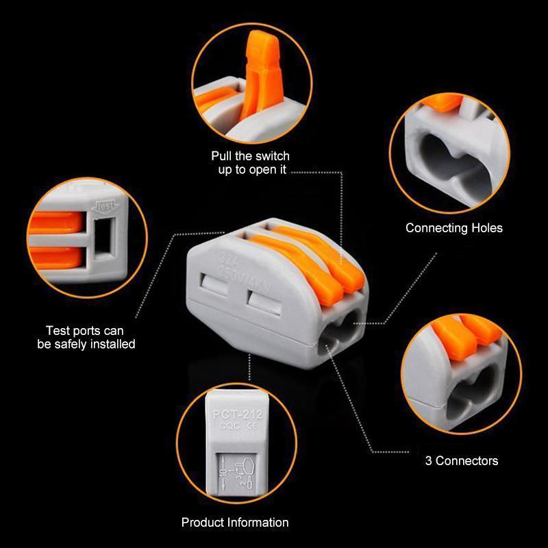 Universal Wire Connector Terminal Block For Fast Wiring (5pcs)