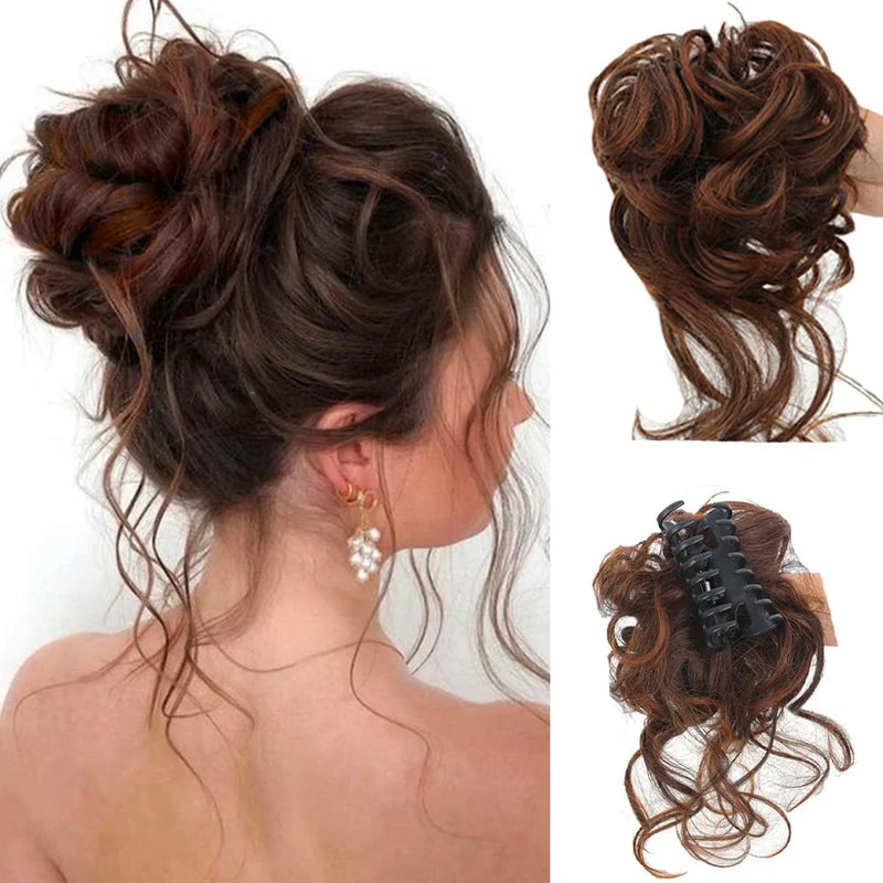 Curly Bun Hair Piece