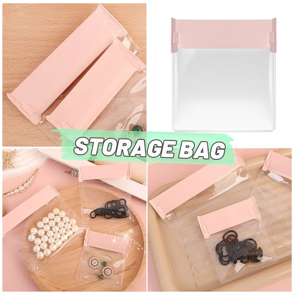 Pink Minimalist Jewelry Storage Bags