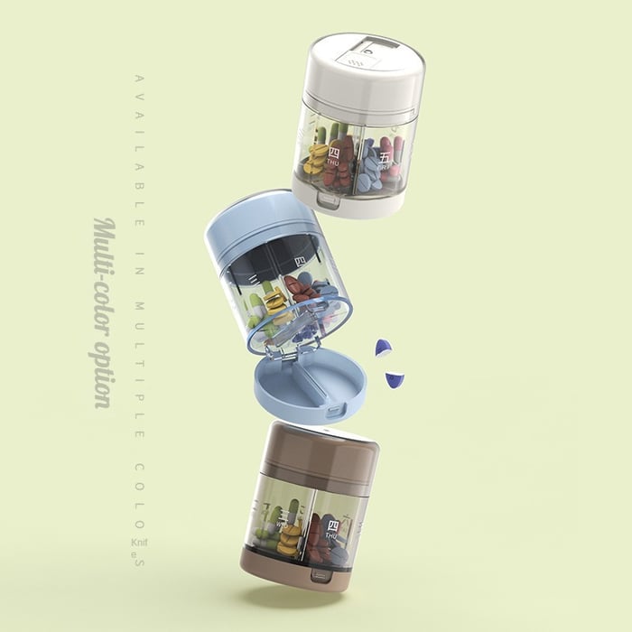 3-In-1 Travel Pill Organizer