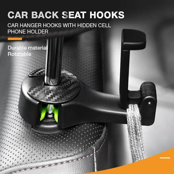 2 in 1 Car Headrest Hidden Hook