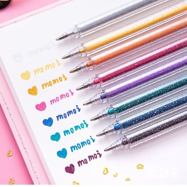 Glitter Gel Pen Set (8 colors)