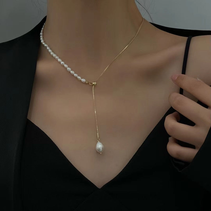 Adjustable Pearl Necklace