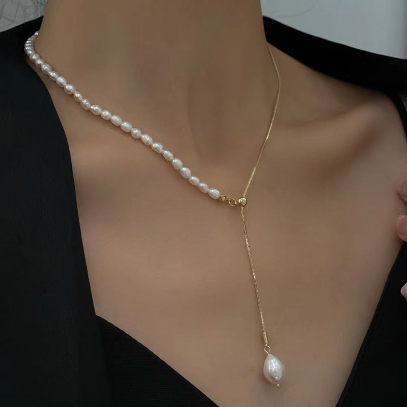 Adjustable Pearl Necklace