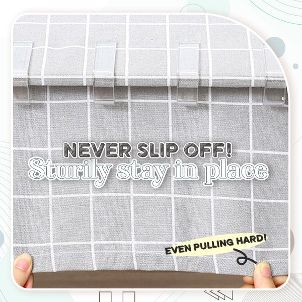 Easy-Fix Transparent Tablecloth Clips（4pcs）