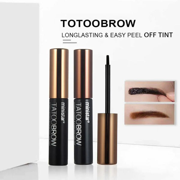 Eye Brow Gel Tattoo Tint Waterproof Peel Off Eye Brow Pomade Tattoo Long-lasting Dye Eyebrow