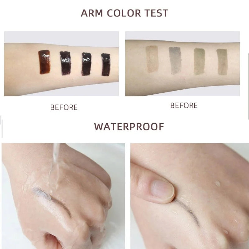 Eye Brow Gel Tattoo Tint Waterproof Peel Off Eye Brow Pomade Tattoo Long-lasting Dye Eyebrow