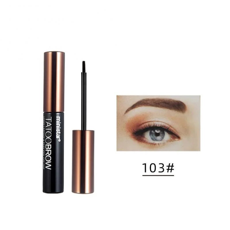 Eye Brow Gel Tattoo Tint Waterproof Peel Off Eye Brow Pomade Tattoo Long-lasting Dye Eyebrow
