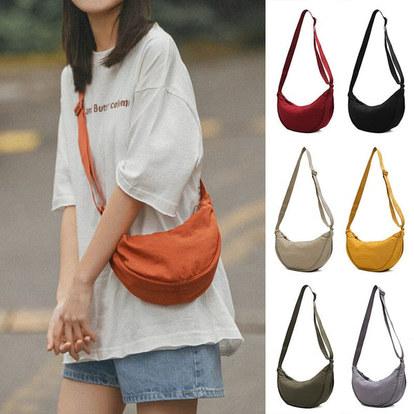 Simple Women Dumpling Crossbody Bag