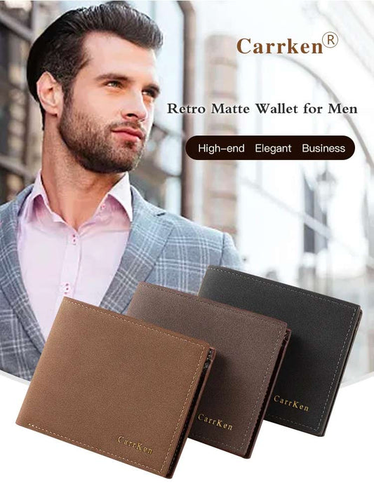 French Fashion Matte Wallet For Men