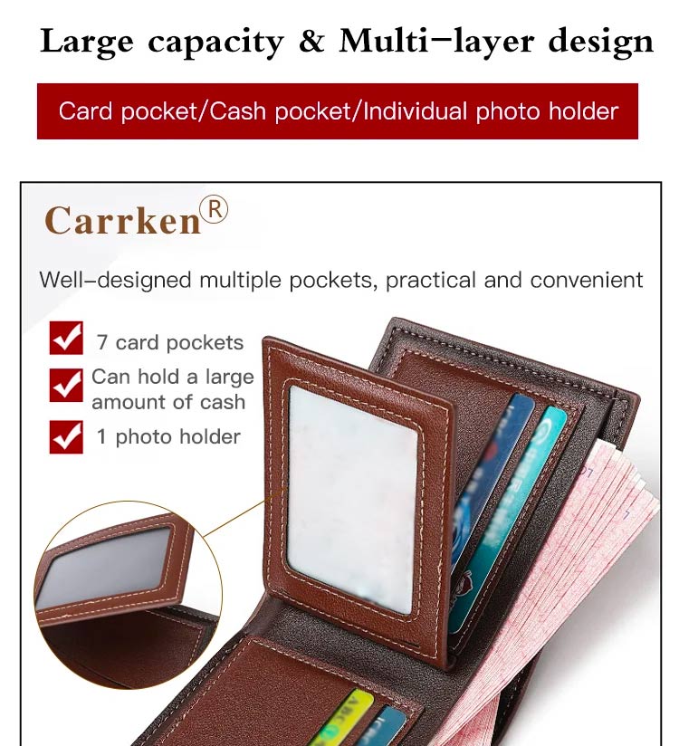 French Fashion Matte Wallet For Men