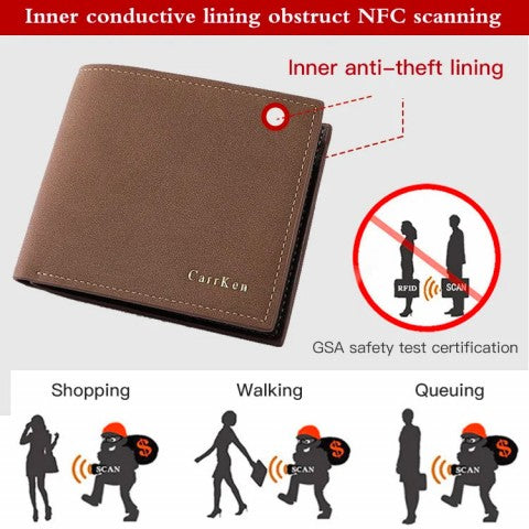 French Fashion Matte Wallet For Men