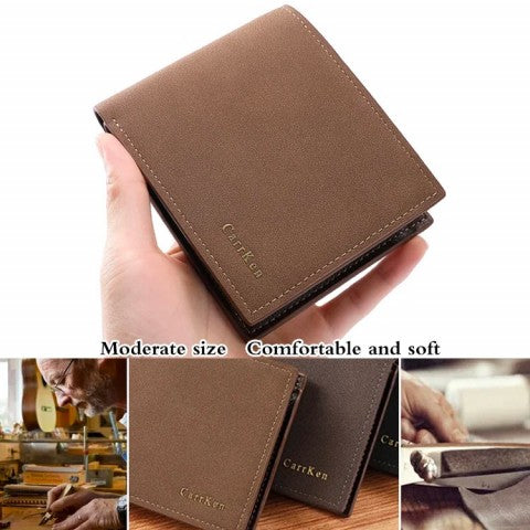 French Fashion Matte Wallet For Men