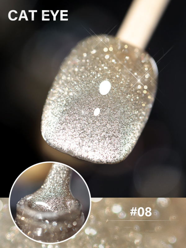 Laser Diamond Cat Eye Nail Polish