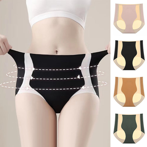 Hip Lifting Color Panel Panties