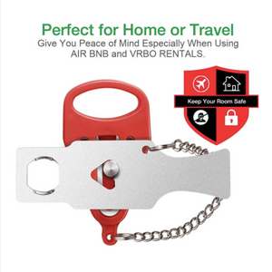 Portable Door Safety Latch Lock