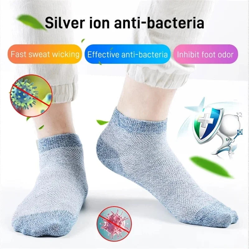 MEN'S BREATHABLE ANTI-BACTERIAL DEODORANT SOCKS (3 Pairs)