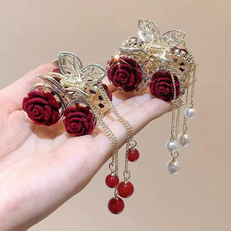 Metal Hair Barrette Tassel Hair Clip