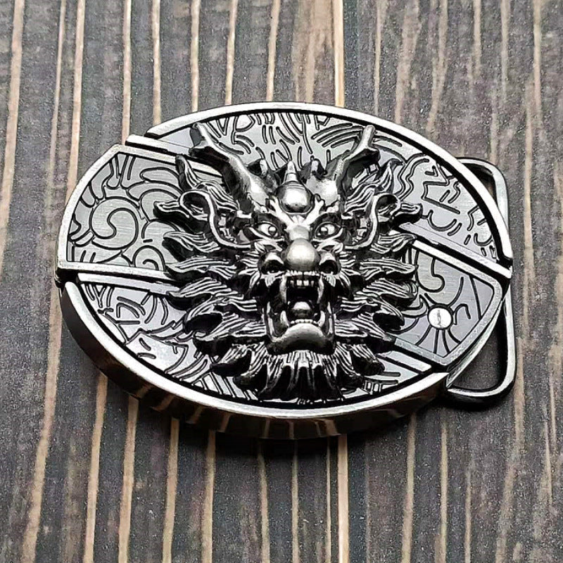 Fashion Punk Men's  Belt Buckle With Knife