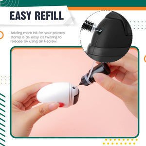 Security Stamp Roller with Plastic Art Knife