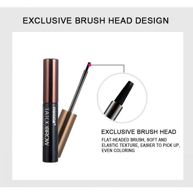 Eye Brow Gel Tattoo Tint Waterproof Peel Off Eye Brow Pomade Tattoo Long-lasting Dye Eyebrow